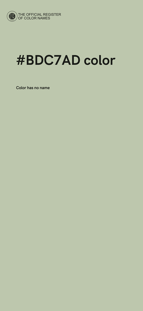 #BDC7AD color image
