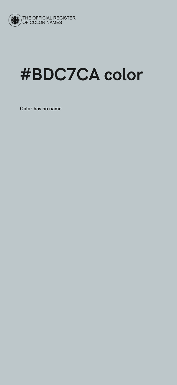 #BDC7CA color image