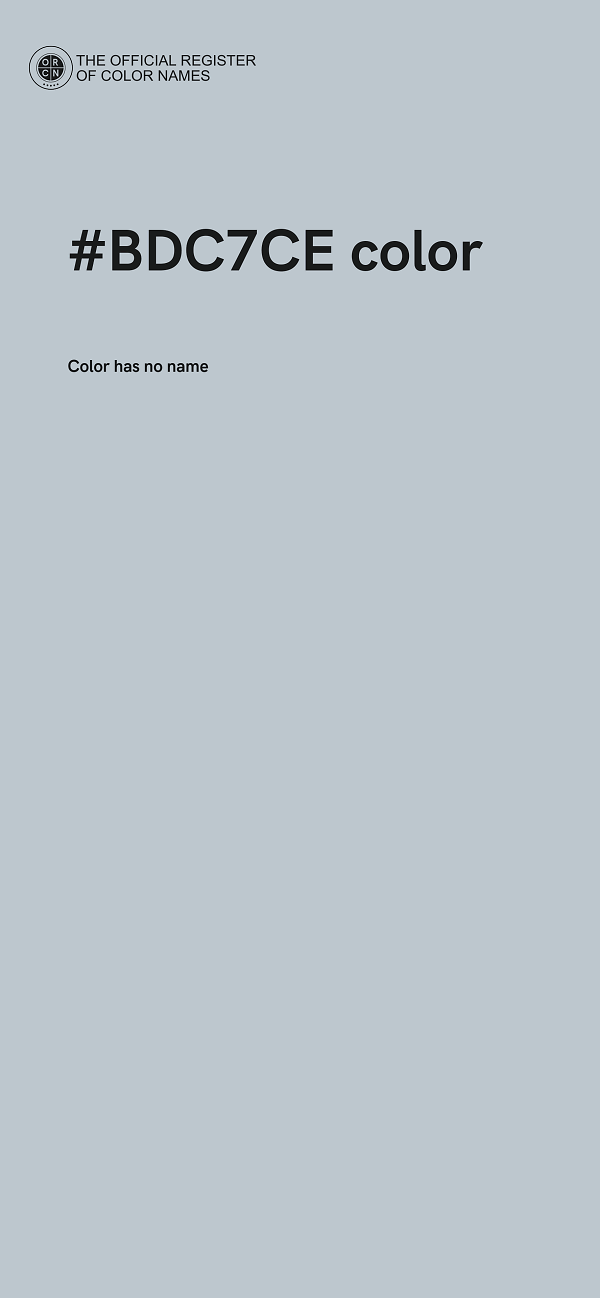 #BDC7CE color image