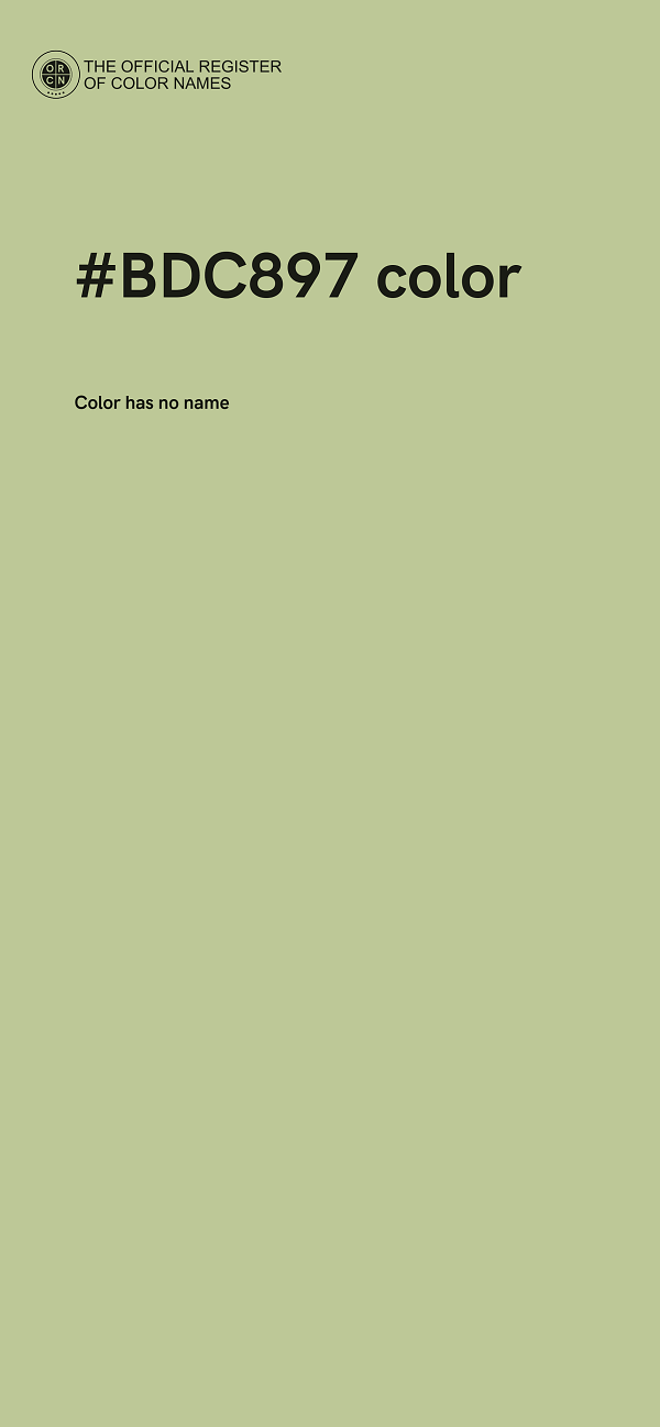 #BDC897 color image