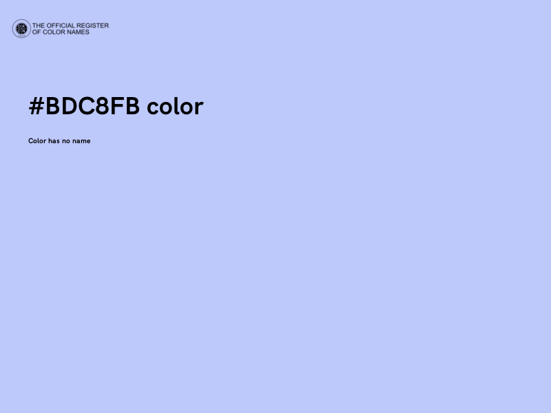 #BDC8FB color image