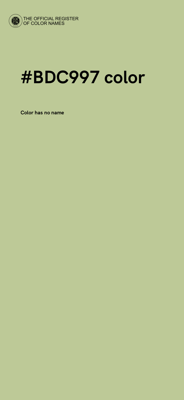 #BDC997 color image