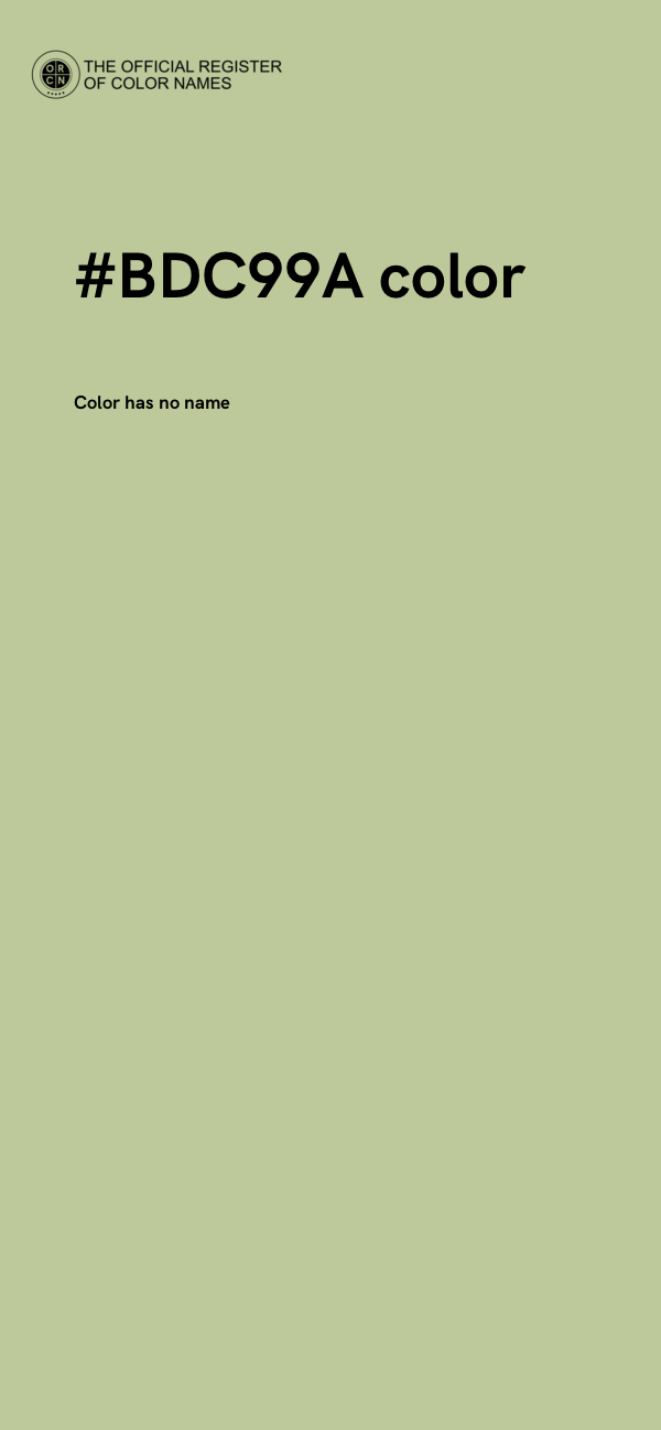 #BDC99A color image