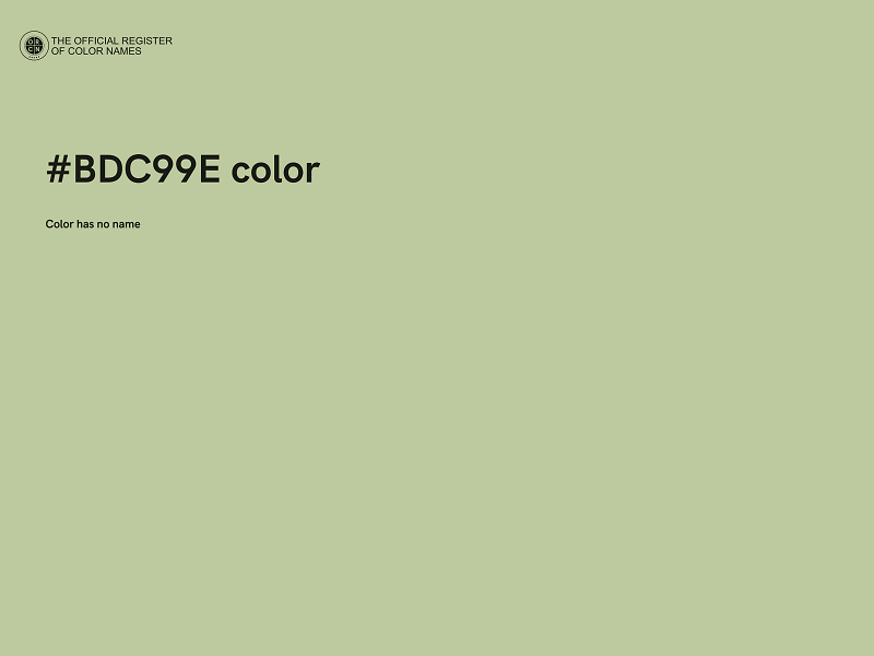 #BDC99E color image