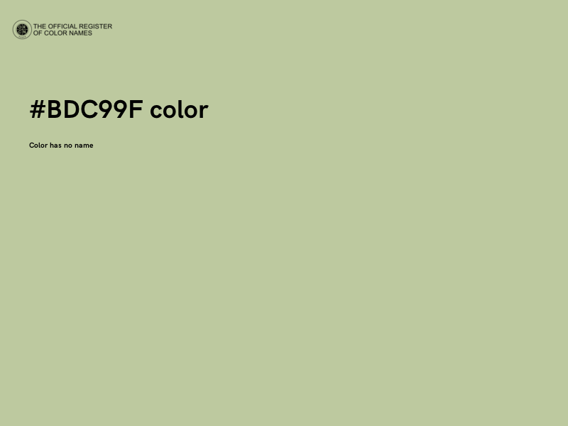 #BDC99F color image