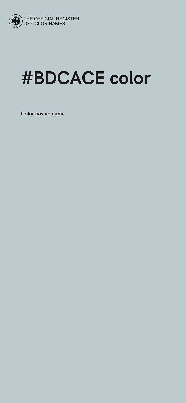 #BDCACE color image