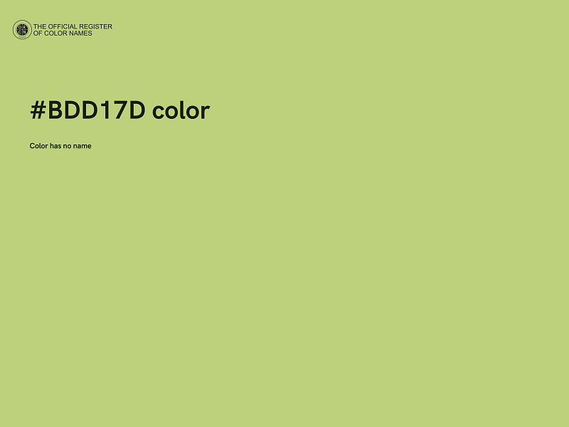 #BDD17D color image