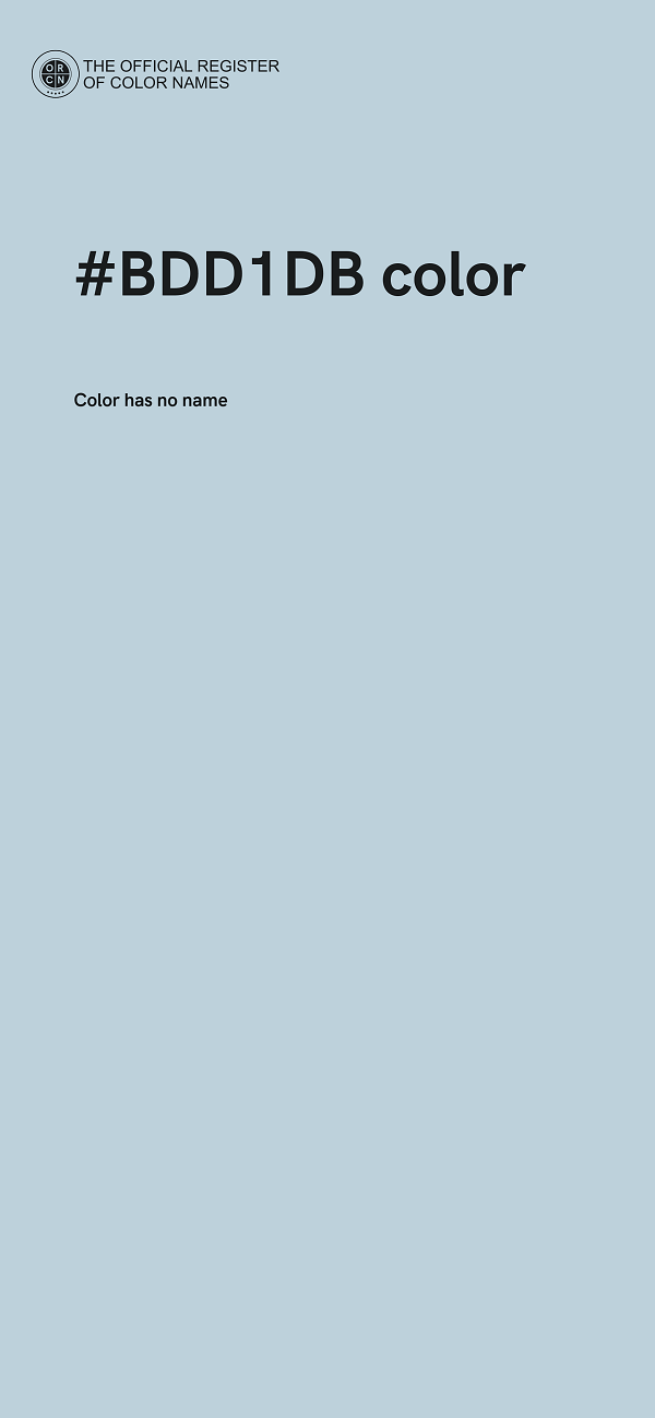 #BDD1DB color image