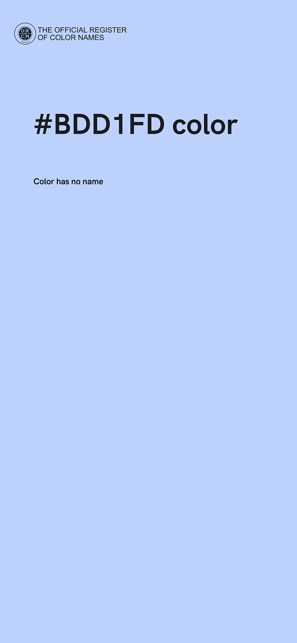 #BDD1FD color image