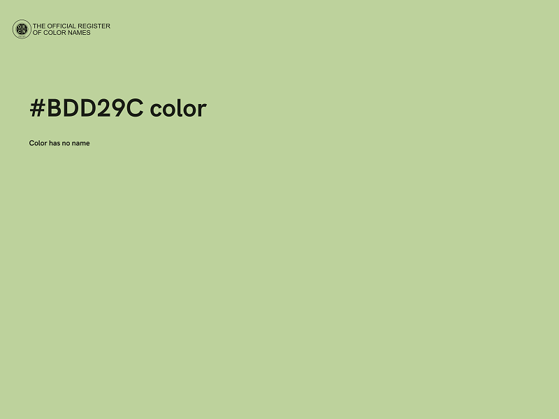 #BDD29C color image