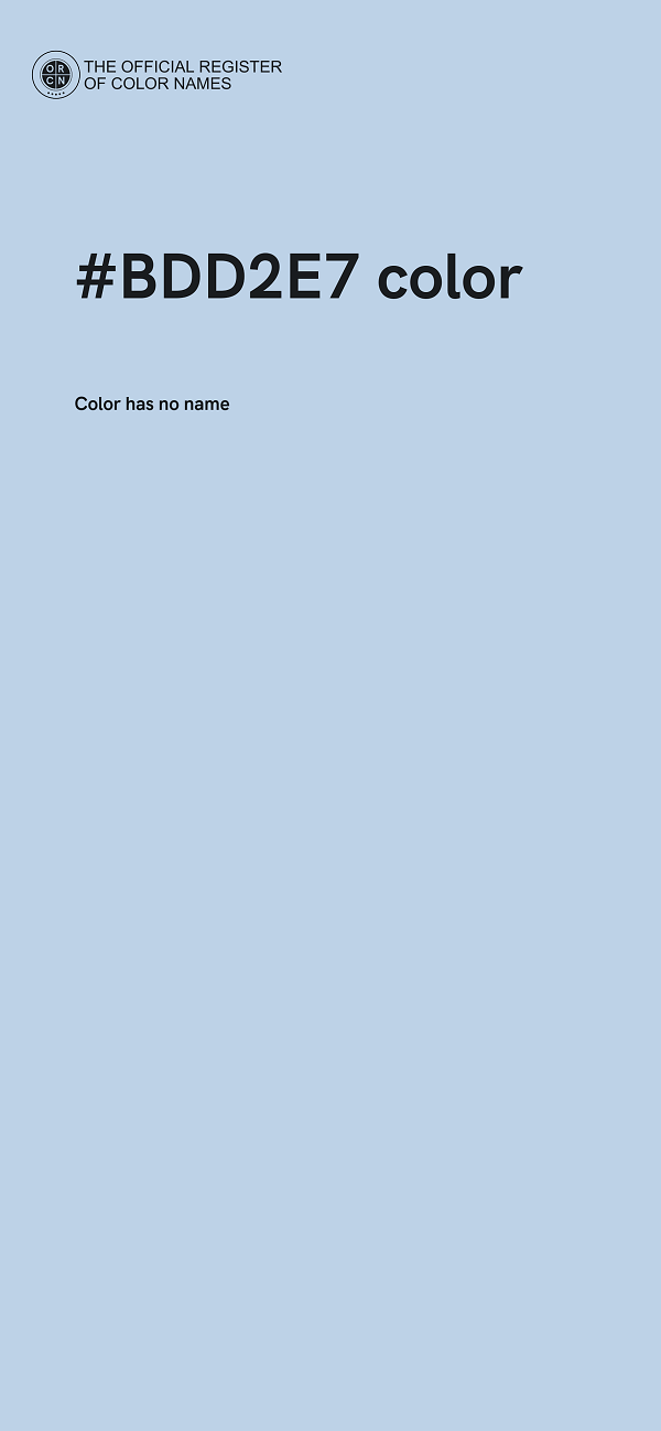 #BDD2E7 color image