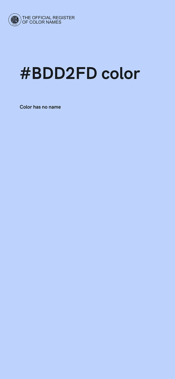 #BDD2FD color image