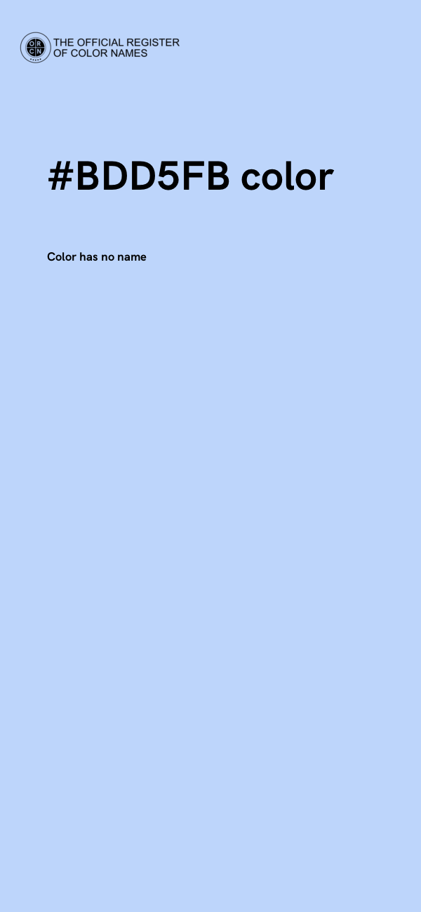#BDD5FB color image