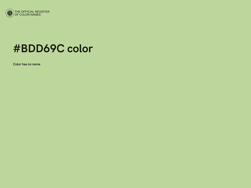 #BDD69C color image