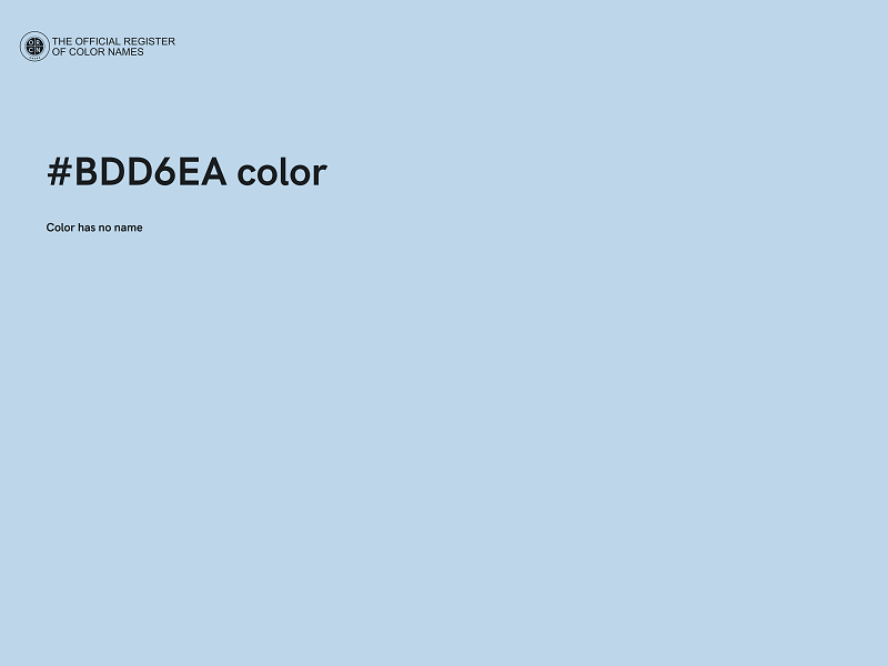 #BDD6EA color image