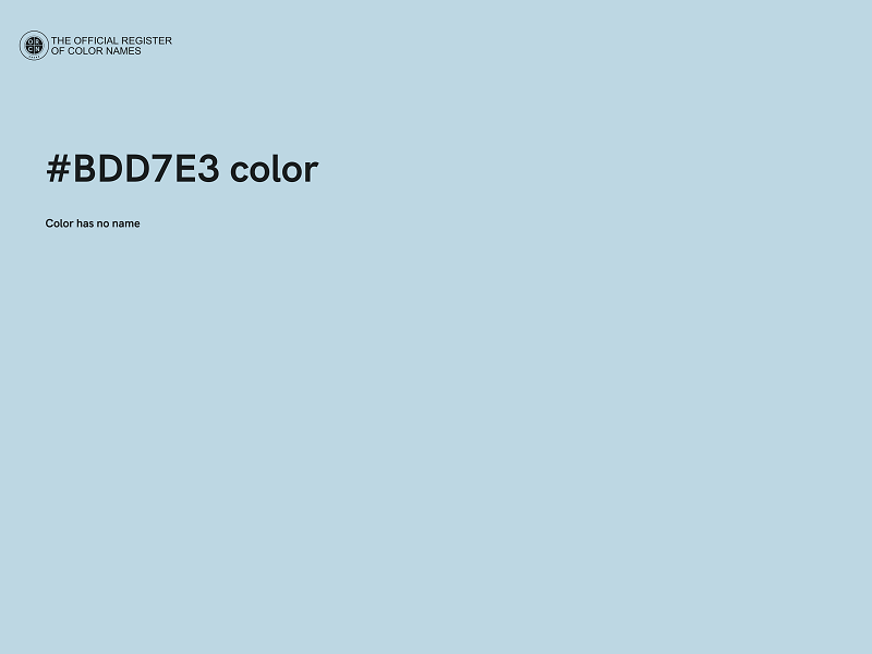 #BDD7E3 color image