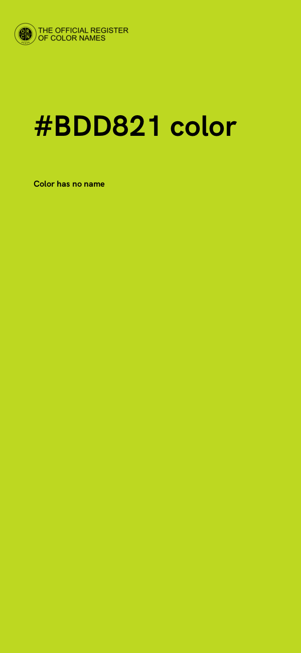 #BDD821 color image