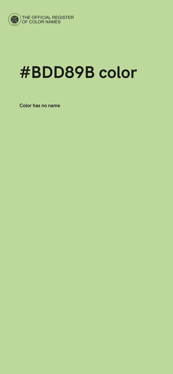 #BDD89B color image
