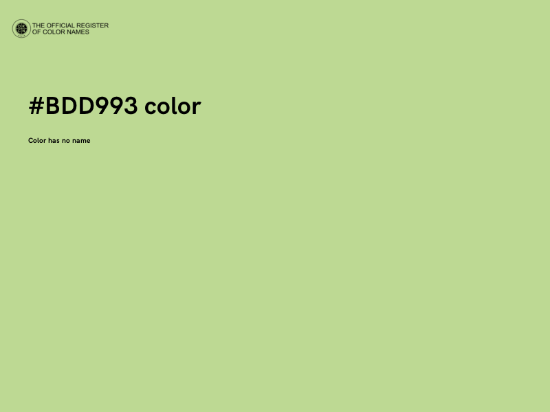 #BDD993 color image