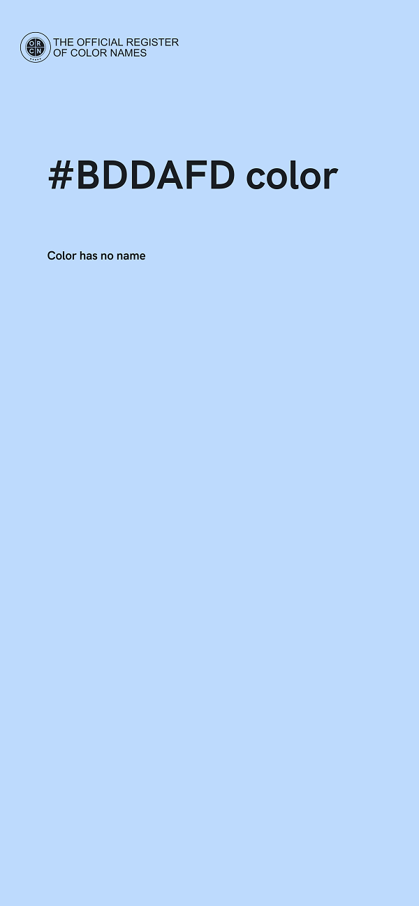 #BDDAFD color image