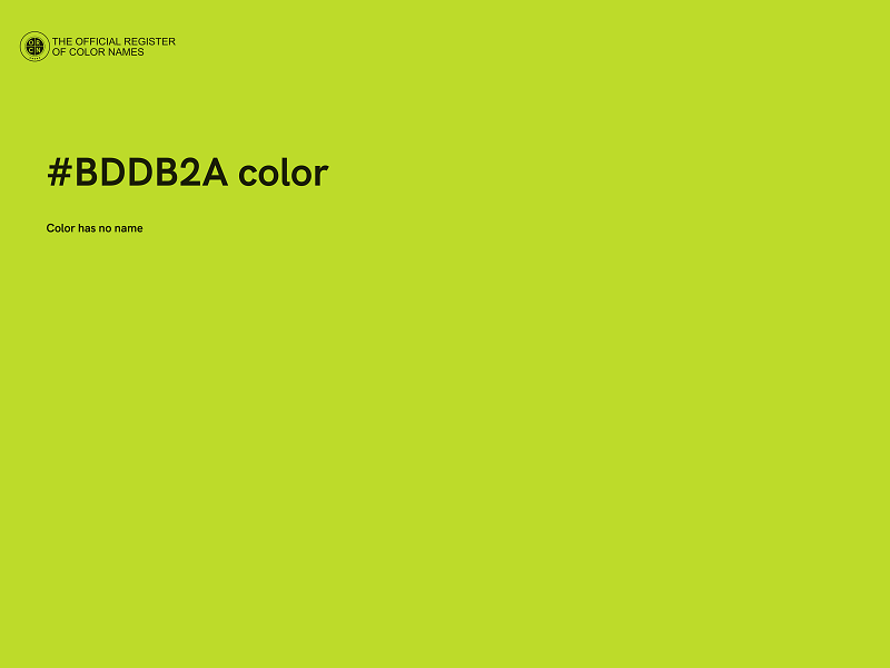 #BDDB2A color image