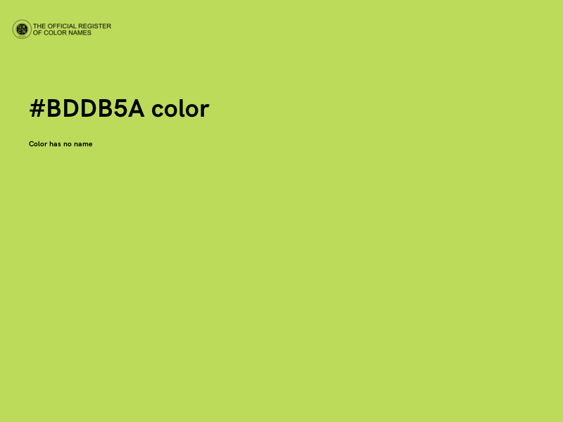 #BDDB5A color image