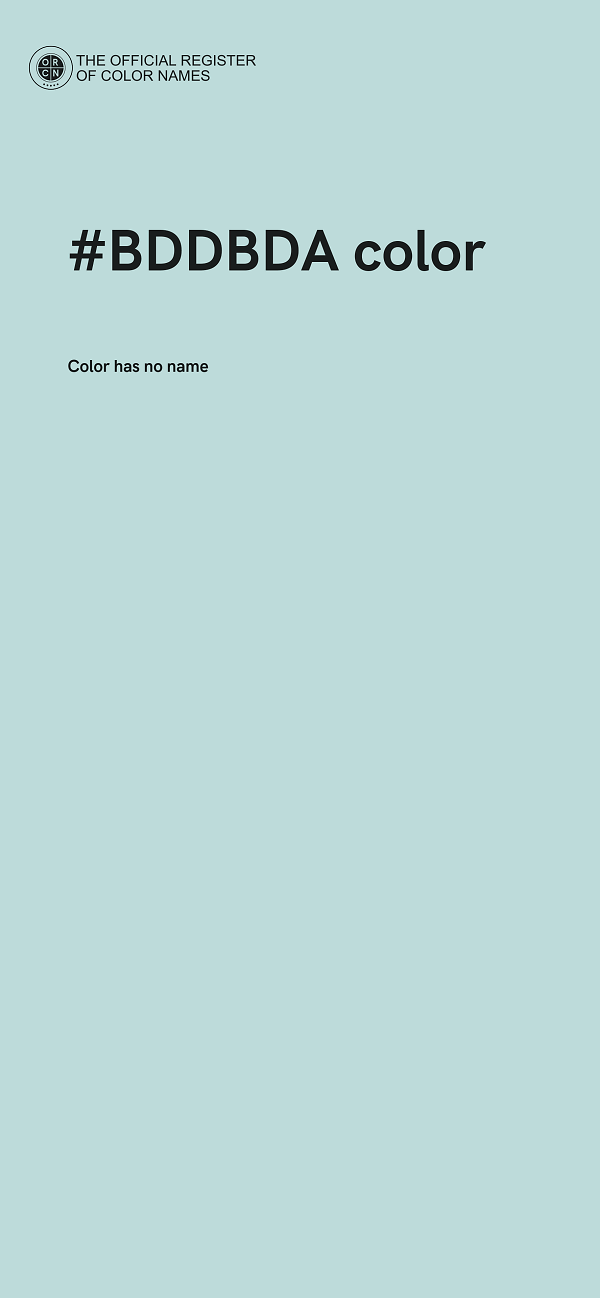 #BDDBDA color image