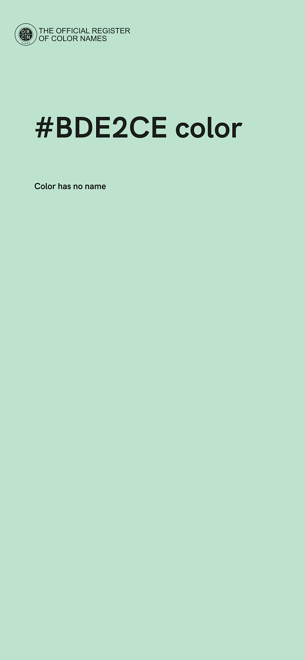#BDE2CE color image