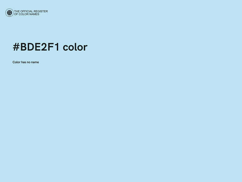 #BDE2F1 color image