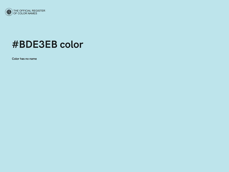 #BDE3EB color image