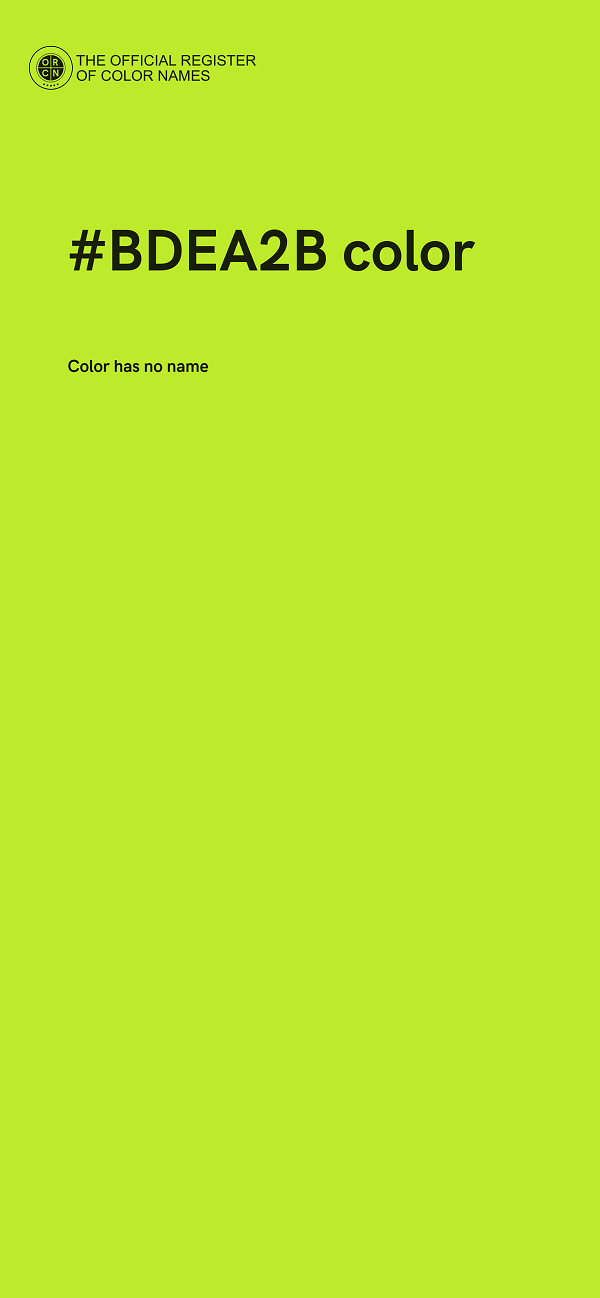 #BDEA2B color image