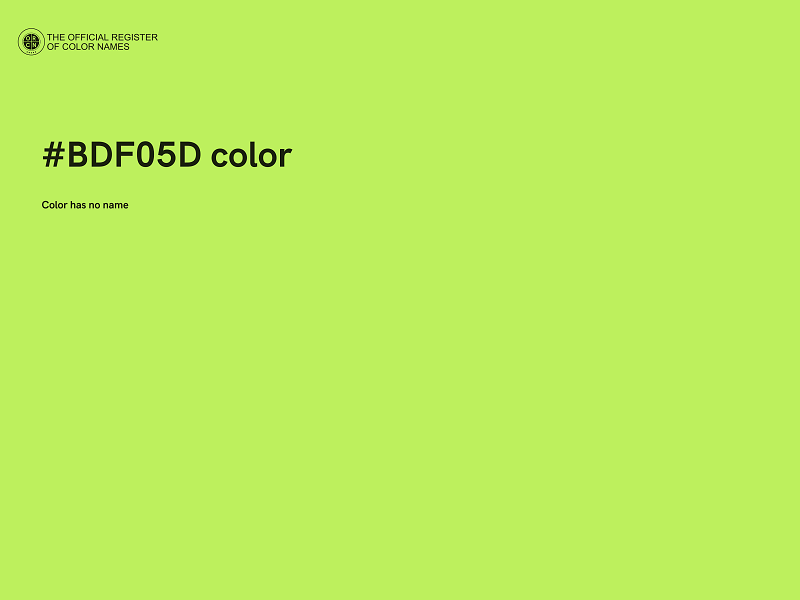 #BDF05D color image
