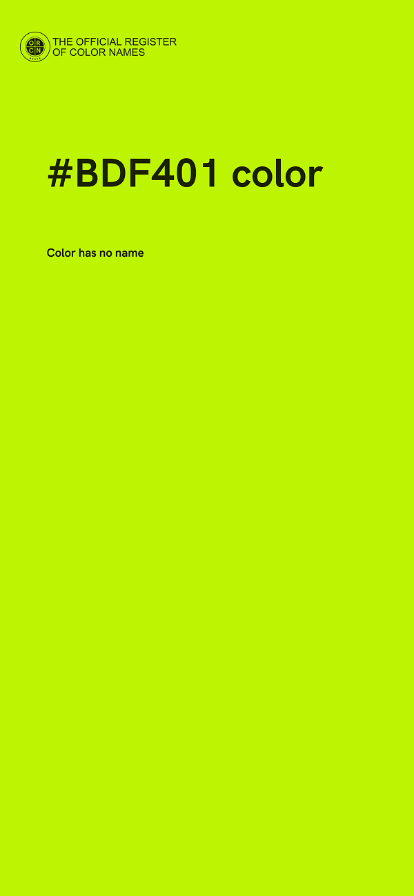 #BDF401 color image