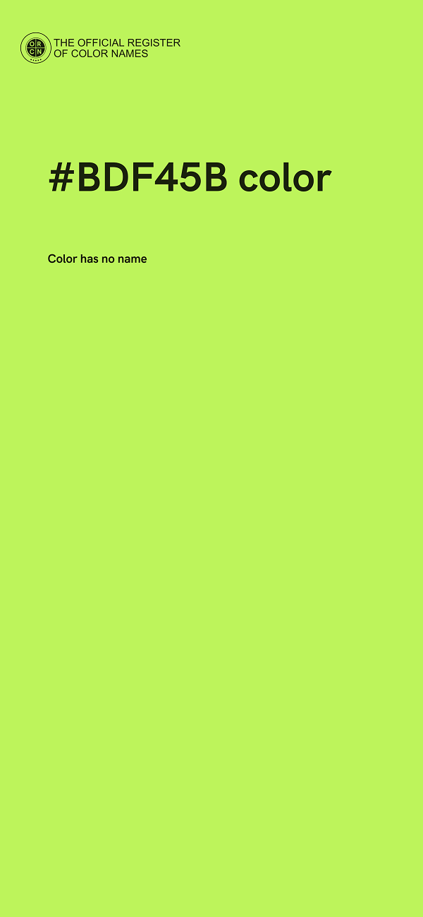 #BDF45B color image