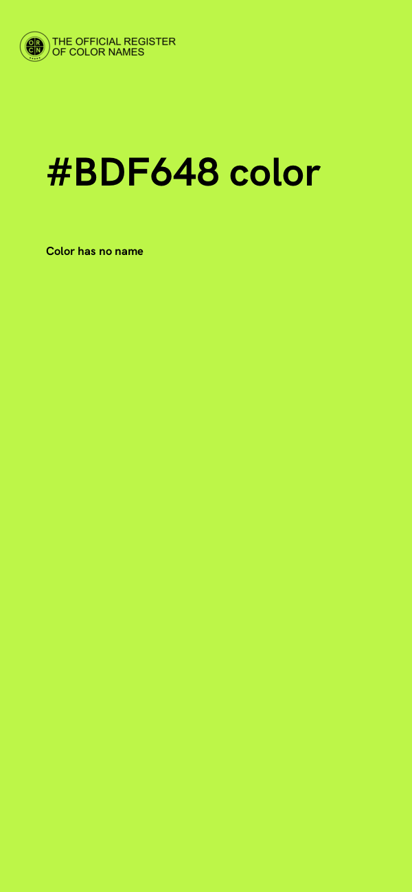 #BDF648 color image