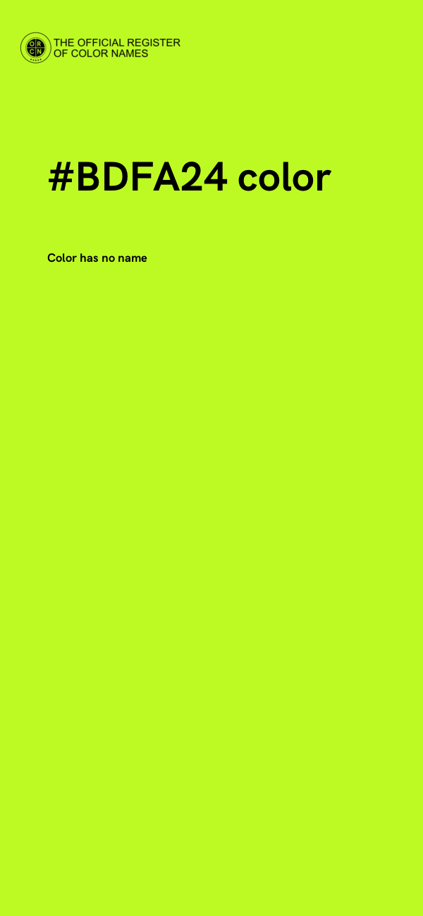 #BDFA24 color image
