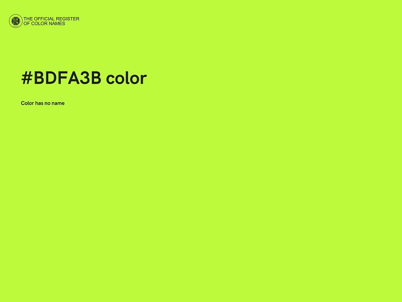 #BDFA3B color image