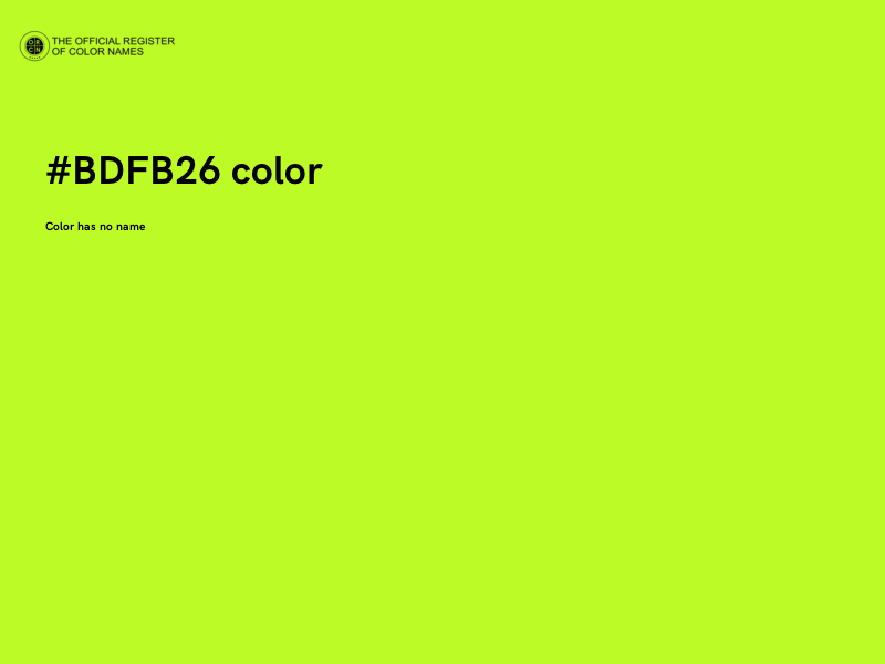 #BDFB26 color image