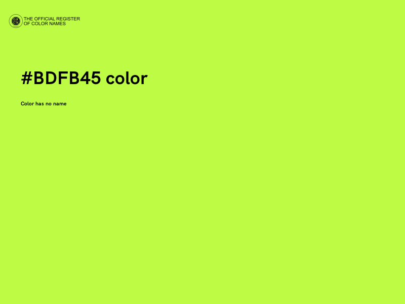 #BDFB45 color image