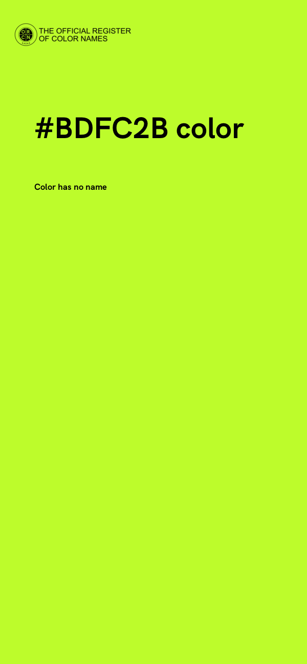 #BDFC2B color image