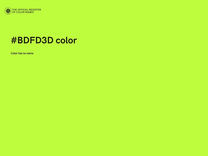 #BDFD3D color image