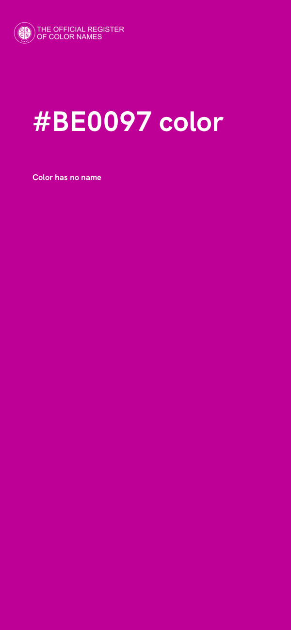 #BE0097 color image