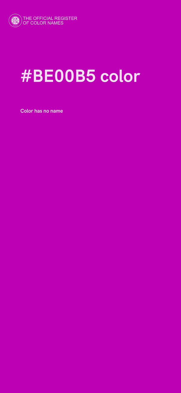 #BE00B5 color image