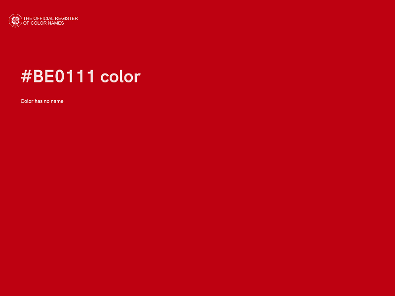 #BE0111 color image