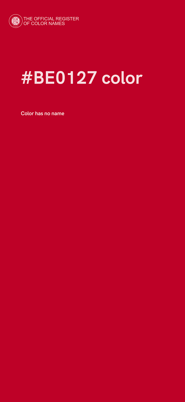 #BE0127 color image