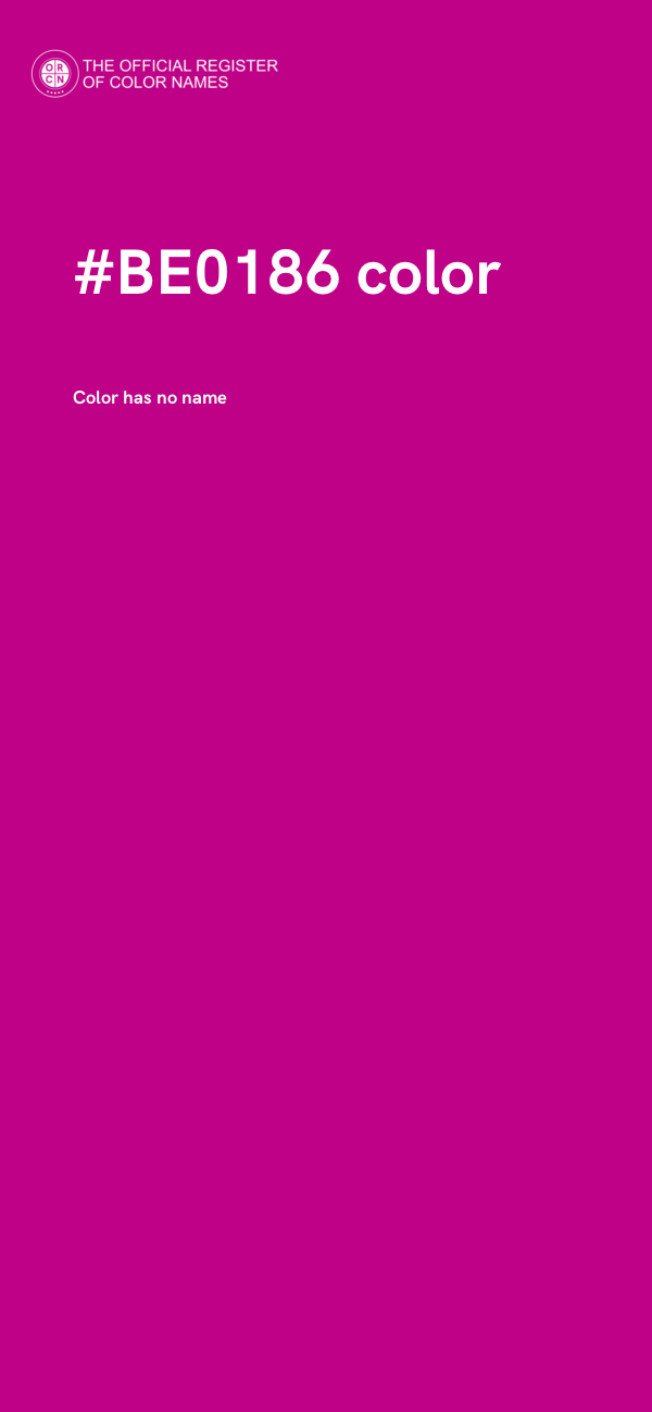 #BE0186 color image