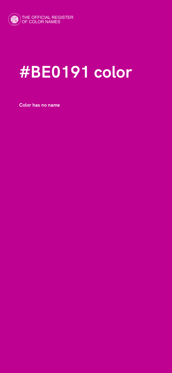 #BE0191 color image