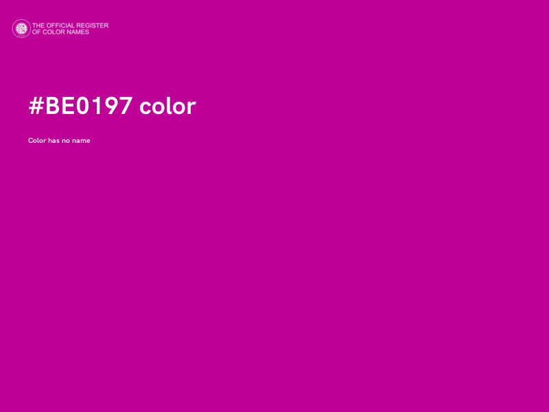 #BE0197 color image
