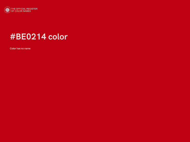 #BE0214 color image