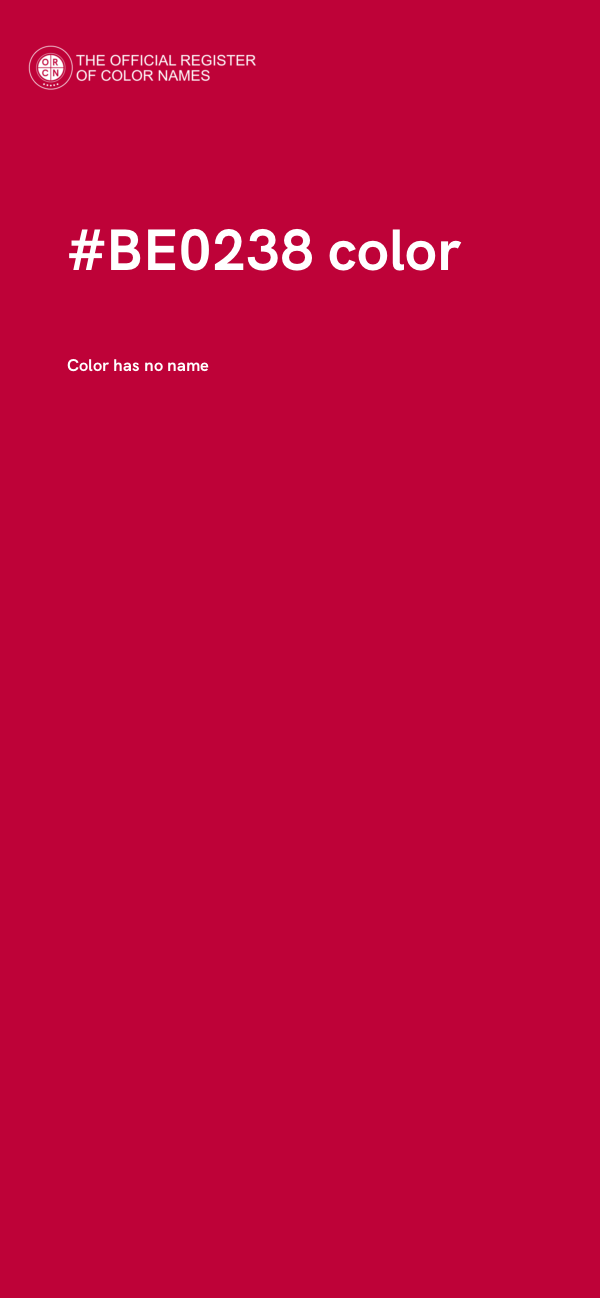 #BE0238 color image